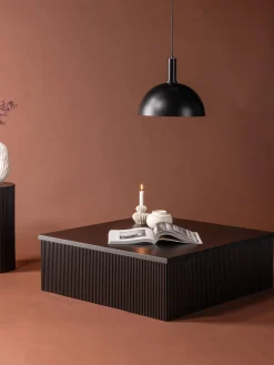 Mesa de centro de madera con relives Lenox