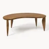 Mesa de centro de madera de nogal de forma orgánica Feve
