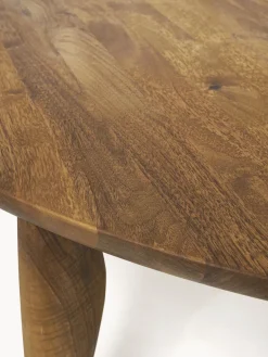 Mesa de centro de madera de nogal de forma orgánica Feve