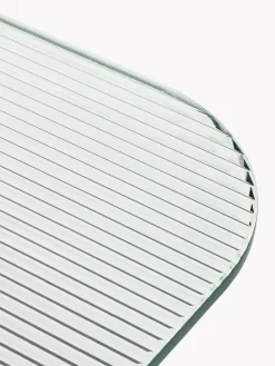 Mesa de centro de madera de haya con tablero de cristal Kob