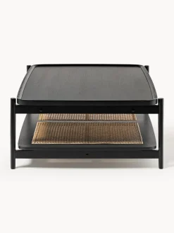 Mesa de centro de madera con espacio de almacenaje de tejido vienés Libby