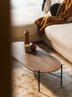 Mesa de centro de madera de nogal Toglan