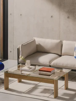 Mesa de centro de madera de roble Naiko