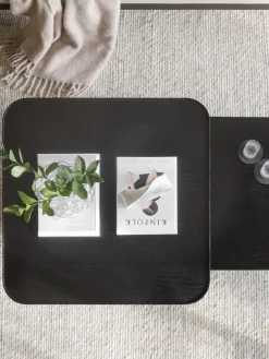 Mesa de centro de madera de roble Sullivan, 60 x 60 cm