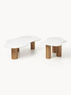 Mesa de centro de mármol con forma orgánica Naruto