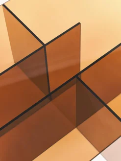 Mesa de centro de vidrio Anouk, 102 cm