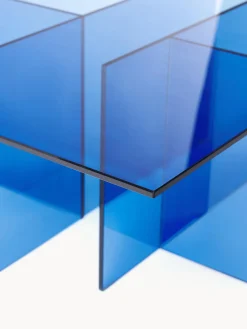 Mesa de centro de vidrio Anouk, 102 cm