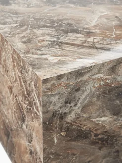 Mesa de centro en look mármol Lesley