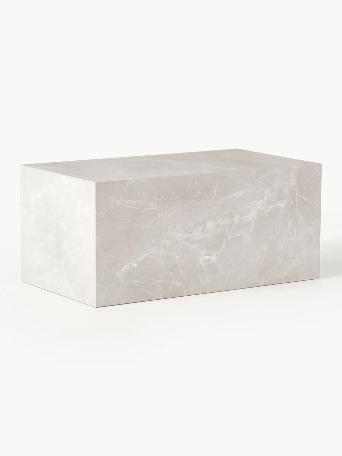 Mesa de centro en look travertino Lesley