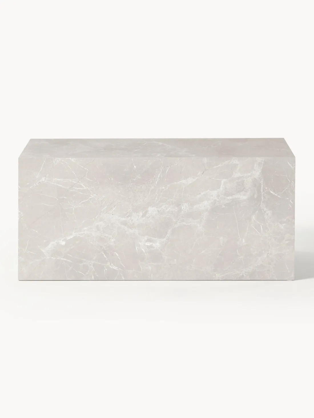 Mesa de centro en look travertino Lesley