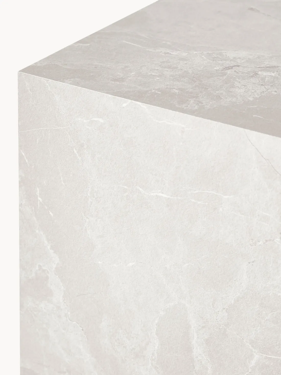 Mesa de centro en look travertino Lesley