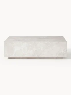 Mesa de centro en look travertino Lesley