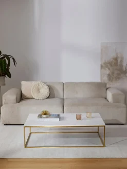 Mesa de centro grande de mármol Alys