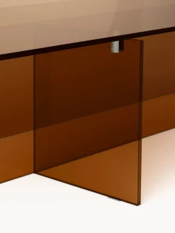 Mesa de centro grande de vidrio Anouk, 160 cm