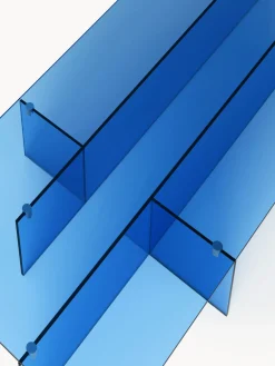 Mesa de centro grande de vidrio Anouk, 160 cm