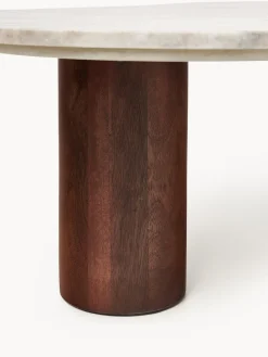 Mesa de centro grande de mármol con forma orgánica Naruto