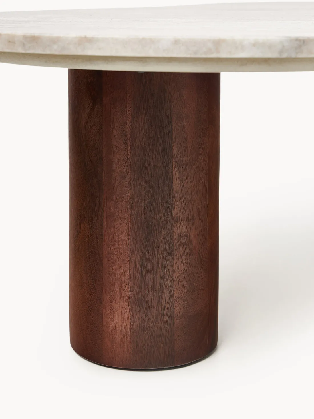 Mesa de centro grande de mármol con forma orgánica Naruto