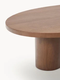 Mesa de centro grande de madera de roble con forma orgánica Didi