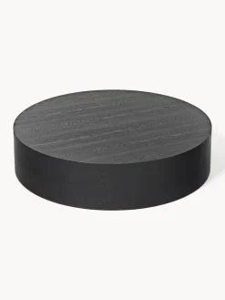 Mesa de centro grande redonda de madera Dan