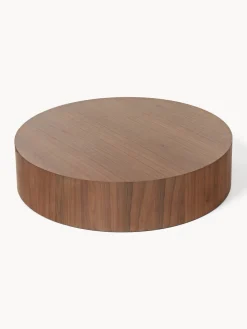 Mesa de centro grande redonda de madera Dan