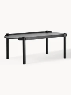 Mesa de centro ovalada de madera de roble Woody