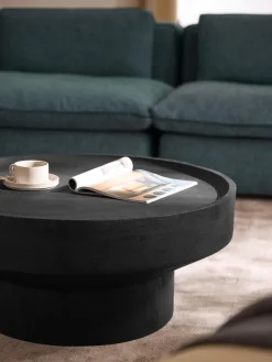 Mesa de centro redonda de madera de mango Benno