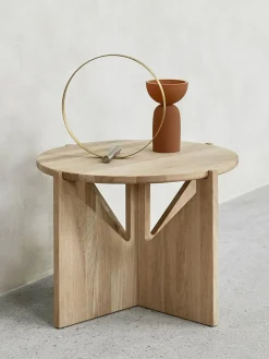 Mesa de centro redonda de roble Future