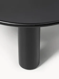 Mesa de centro redonda de madera de roble Didi