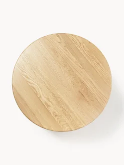 Mesa de centro redonda de madera de roble Didi