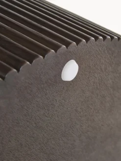 Mesa de centro redonda de madera con espacio de almacenamiento Nele