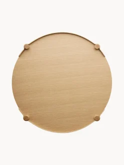 Mesa de centro redonda de madera de roble Woody
