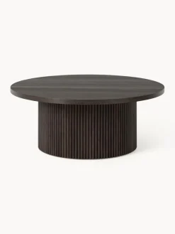 Mesa de centro redonda de madera Nele