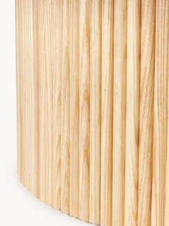 Mesa de centro redonda de madera Nele