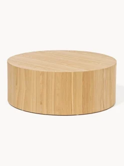 Mesa de centro redonda de madera Dan