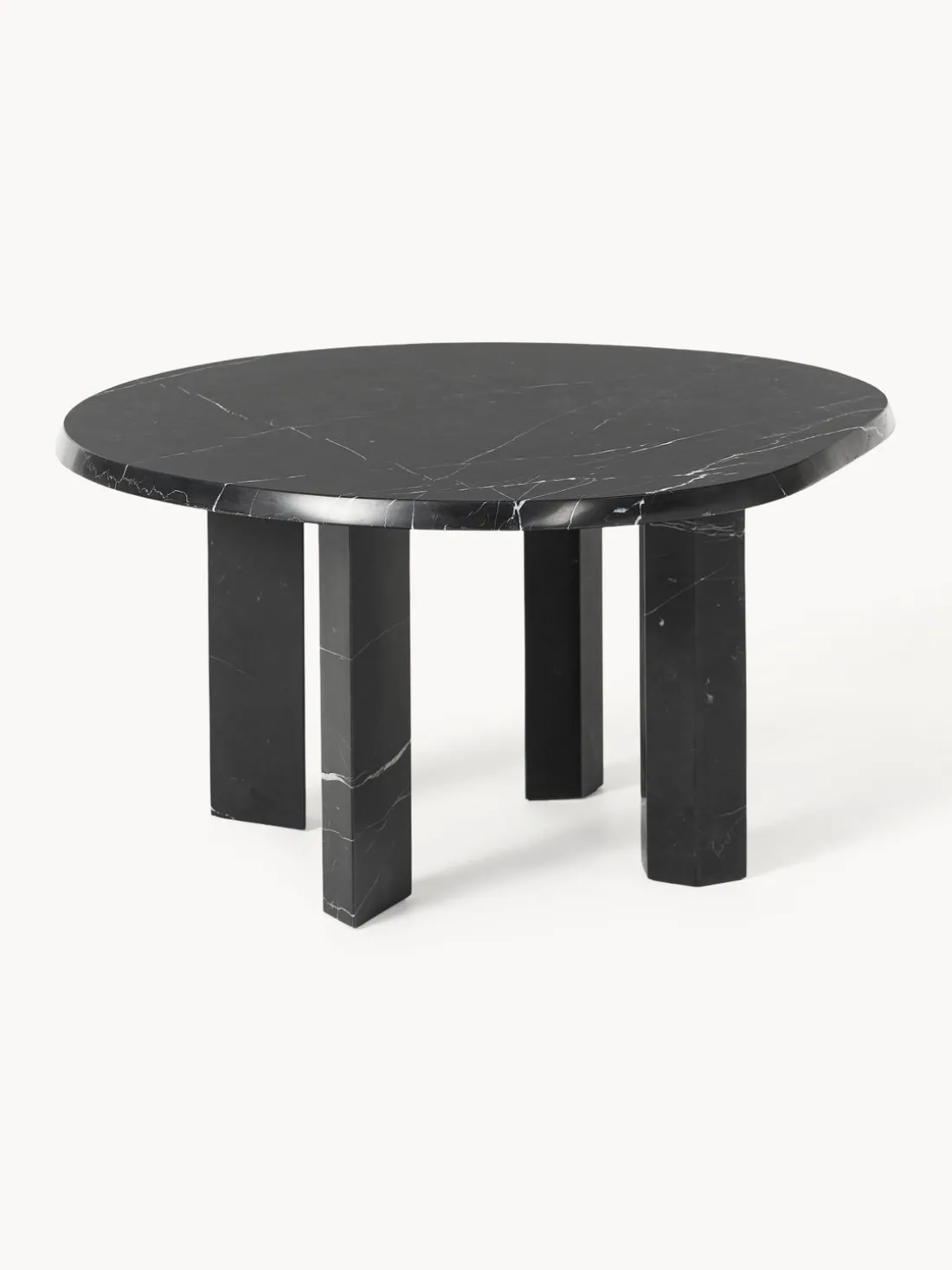 Mesa de centro redonda de mármol Taula