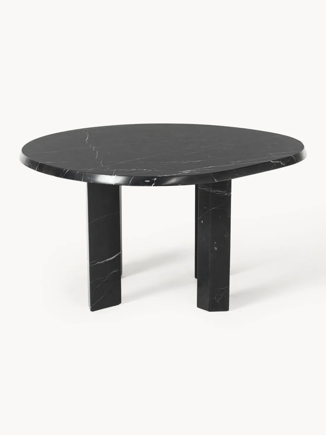 Mesa de centro redonda de mármol Taula