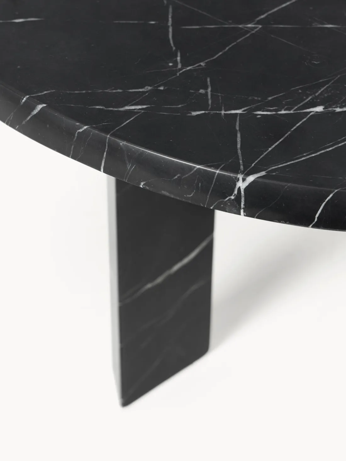 Mesa de centro redonda de mármol Taula