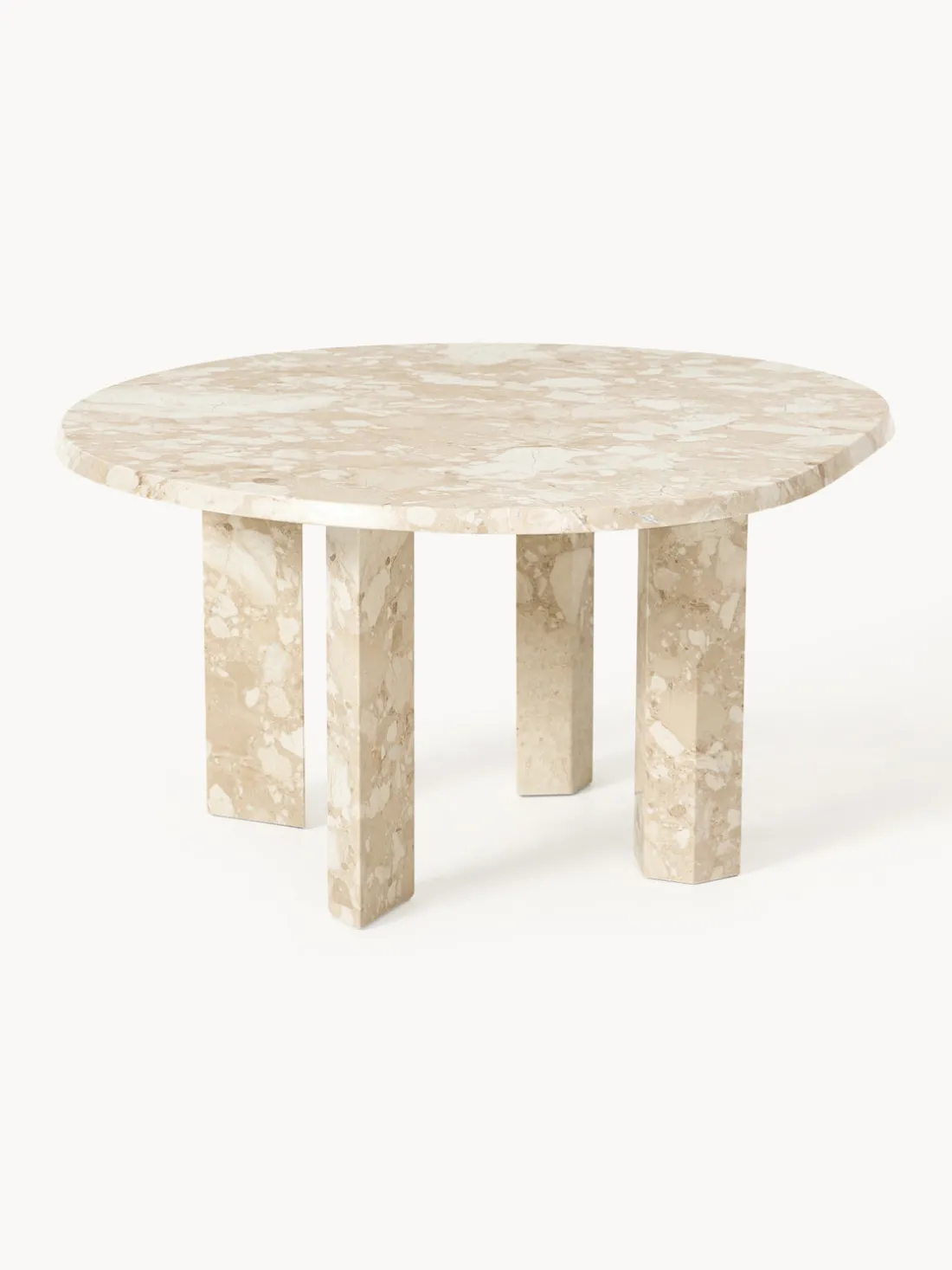 Mesa de centro redonda de mármol Taula