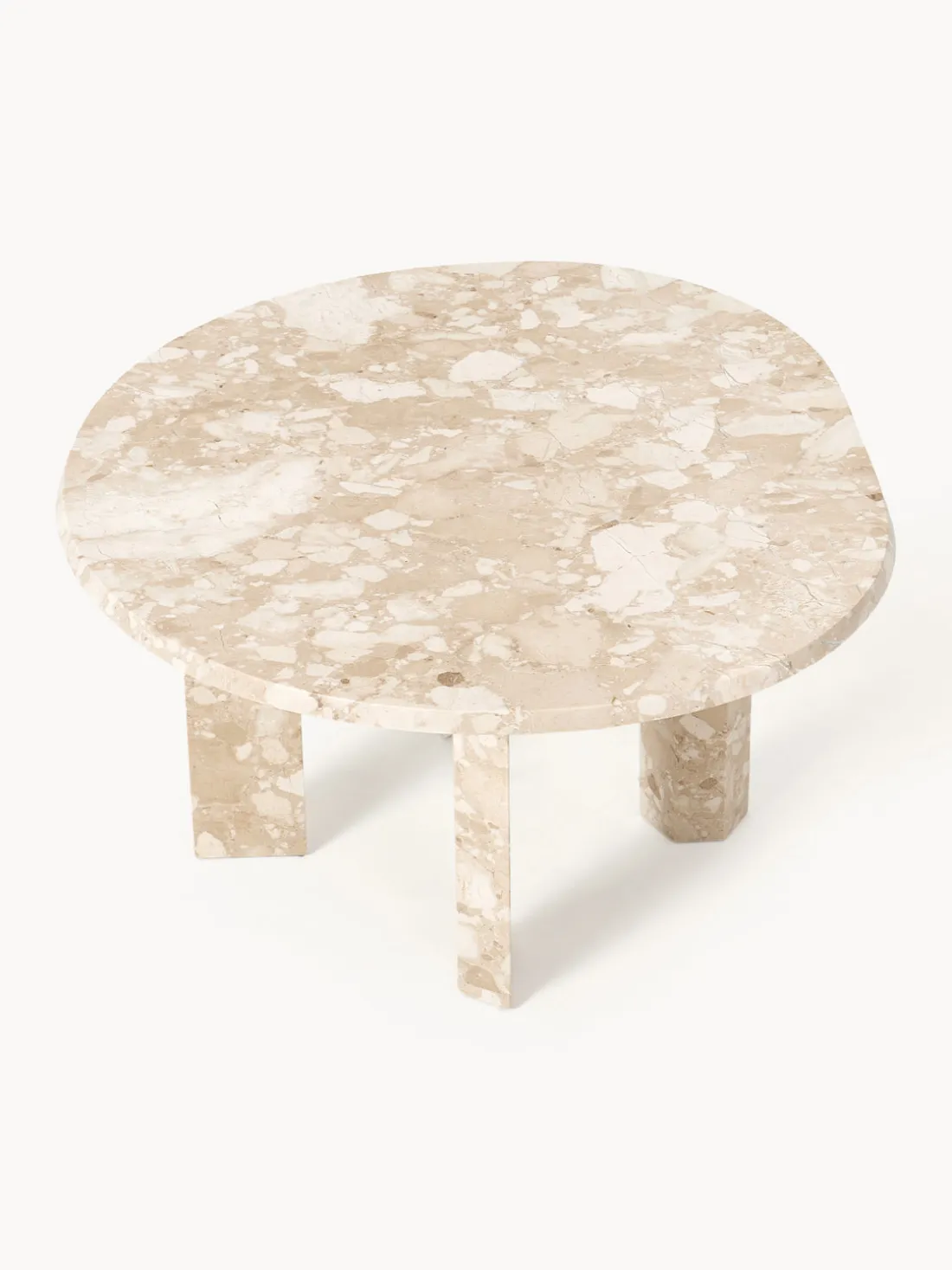 Mesa de centro redonda de mármol Taula