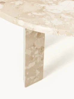 Mesa de centro redonda de mármol Taula