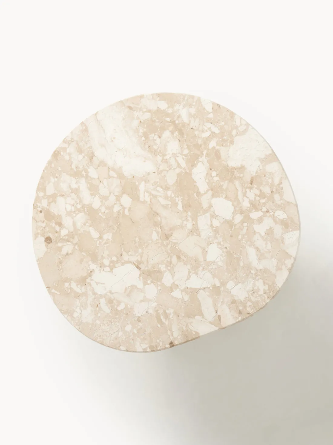 Mesa de centro redonda de mármol Taula