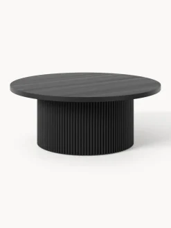 Mesa de centro redonda de madera Nele