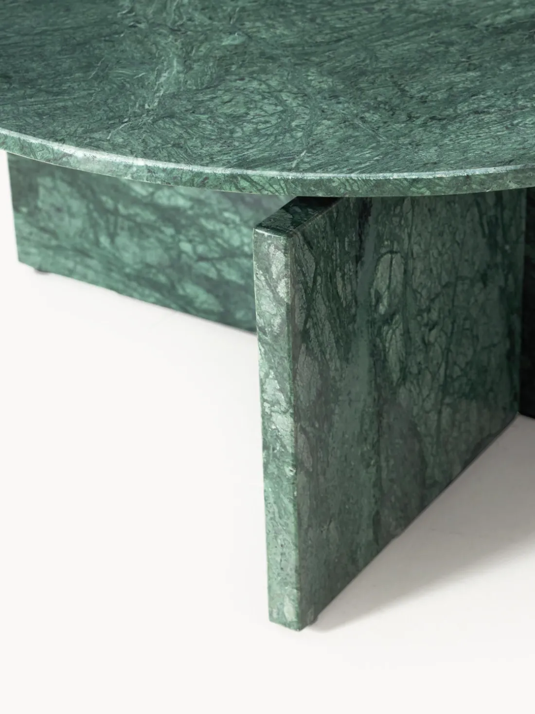 Mesa de centro redonda de mármol Marisa