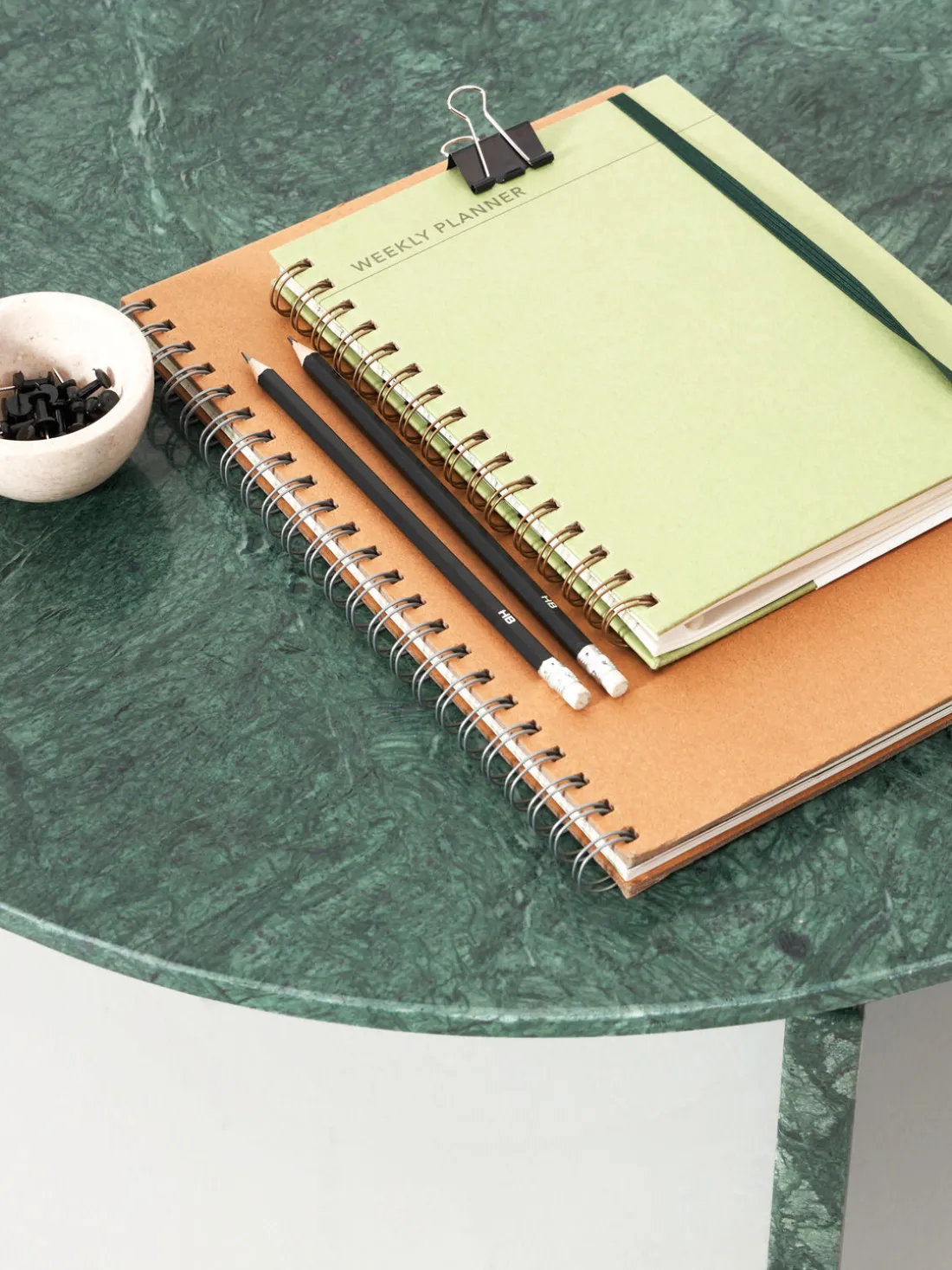 Mesa de centro redonda de mármol Marisa