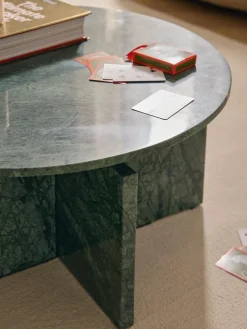 Mesa de centro redonda de mármol Marisa