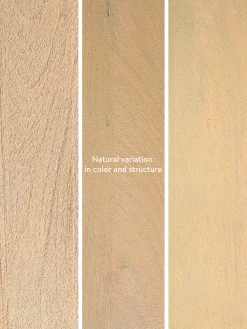 Mesa de centro redonda de madera de mango Benno