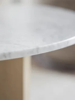 Mesa de centro redonda de mármol Brooksville