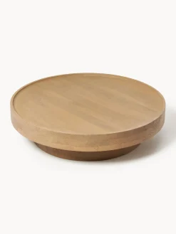 Mesa de centro redonda XL de madera de mango Benno