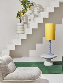 Mesa de centro redonda Zig Zag