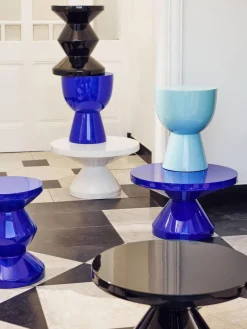 Mesa de centro redonda Zig Zag